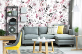 Spring Pink Flowers Floral  Wallpaper